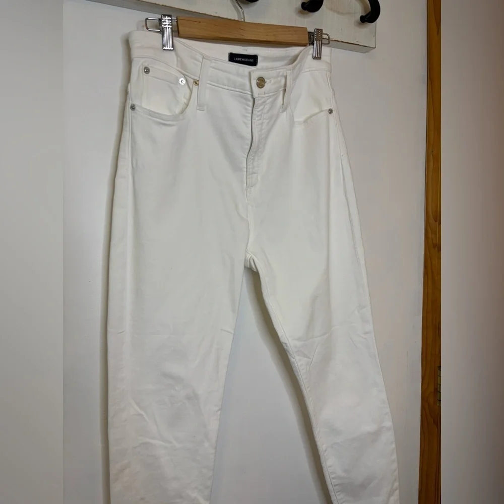 J. Crew Jeans Curvy Toothpick White Jeans